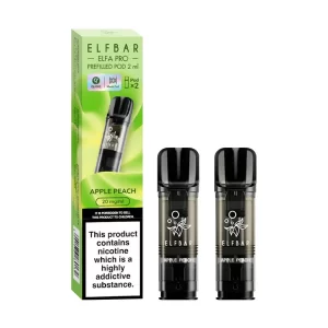 Elf bar elfa pro pre filled disposable vape pod apple peach