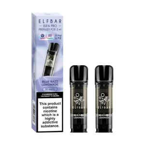 Elf bar elfa pro pre filled disposable vape pod blue razz lemonade