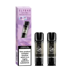 Elf bar elfa pro pre filled disposable vape pod juicy peach