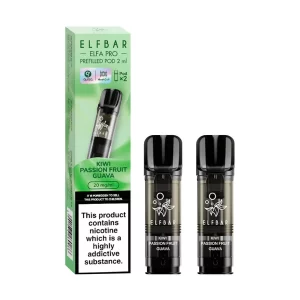 Elf bar elfa pro pre filled disposable vape pod kiwi passion fruit guava