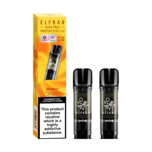 Elf bar elfa pro pre filled disposable vape pod mango