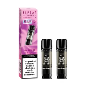 Elf bar elfa pro pre filled disposable vape pod mix berries
