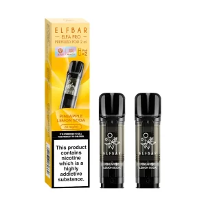 Elf bar elfa pro pre filled disposable vape pod pineapple lemon soda