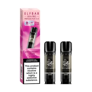 Elf bar elfa pro pre filled disposable vape pod strawberry grape