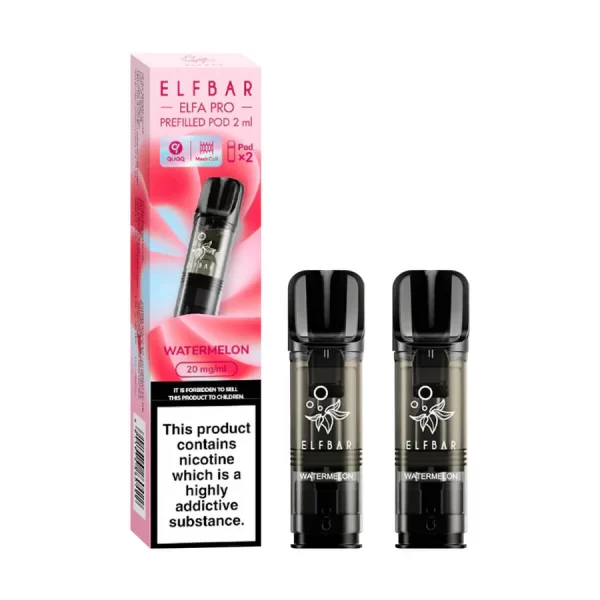 Elf bar elfa pro pre filled disposable vape pod watermelon