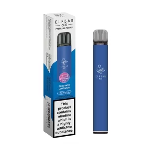 Blue razz lemonade elf bar 600 prefilled pod kit 600x600