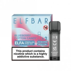 Blueberry cotton candy nic salt e liquid pods elfa series 2 x 2ml p8089 22798 medium