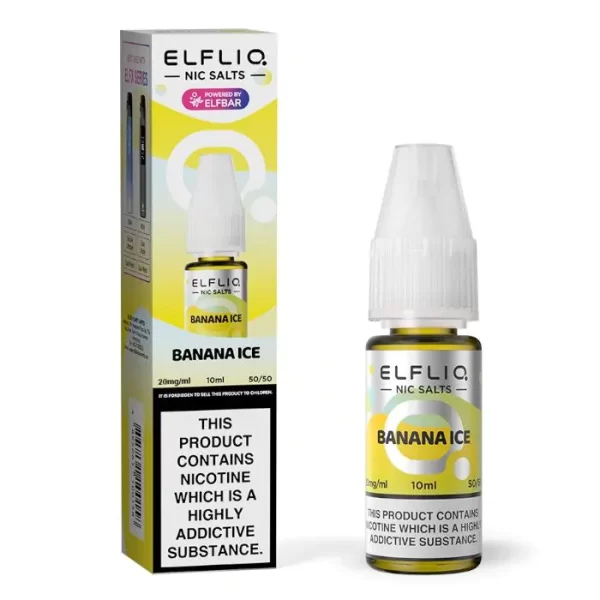 Elfliq nic salt banana ice