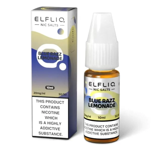 Elfliq nic salts 10ml blue razz lemonade 20mg 1