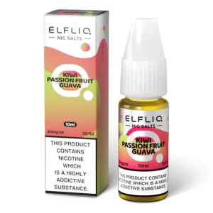 Elfliq nic salts 10ml kiwi passion fruit guava 20mg