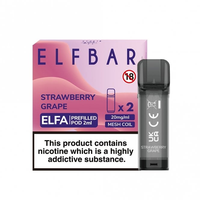 Strawberry grape nic salt e liquid pods elfa series 2 x 2ml p8655 22797 medium