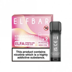 Strawberry ice cream nic salt e liquid pods elfa series 2 x 2ml p8097 22791 medium