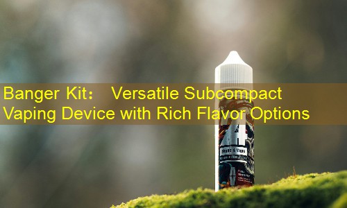 Banger Kit： Versatile Subcompact Vaping Device with Rich Flavor Options